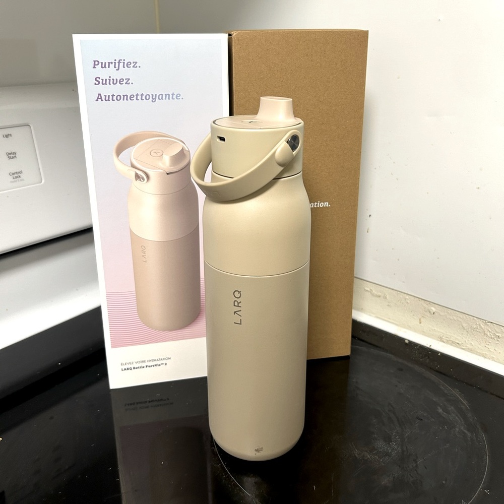 LARQ PureVis™ 2 Self Cleaning Water Bottle • 1 Liter / 34 Ounces in Mojave Dune